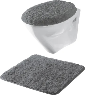 Produktbild von Erwin Müller Hänge-WC-Set Rhodos" 2-teilig anthrazit OneSize"