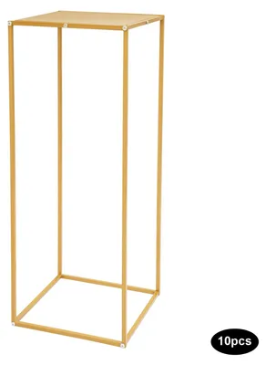 Immagine prodotto di Portafiori geometrico - Contenitore per fiori rettangolare - In metallo - Ideale per matrimoni ed eventi