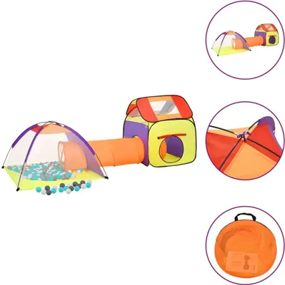 Produktbild von Spielzelt mit 250 Bällen Mehrfarbig 338x123x111 cm