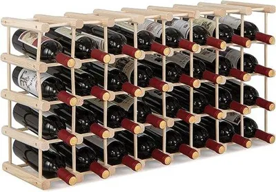 Immagine prodotto di Portabottiglie in legno, 6 bottiglie