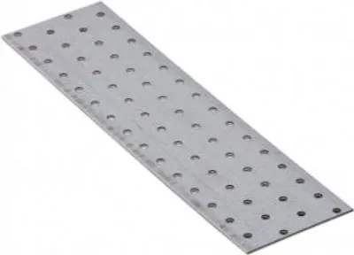 Produktbild von 10x Lochplatte 300 x 80 x 2,00 mm Flachverbinder Holzverbinder verzinkt