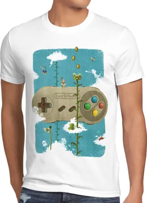 Produktbild von style3 16-Bit Nostalgie T-Shirt Herren snes mario super kart 8-bit yoshi, Größe:4XL, Farbe:Weiß