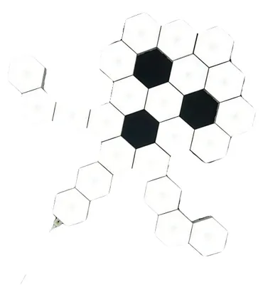 Image de Panneaux lumineux LED, contrôle tactile, éclairage d'ambiance personnalisable, lampes tactiles, lot de 22 pièces
