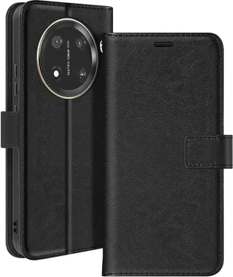 Image de Mayaxess, Honor Magic 7 Lite Etui portefeuille fonction support avec dragonne, noir