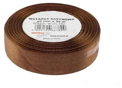 Immagine prodotto di Nastro di raso marrone 25mmx32m