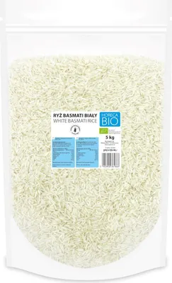 RYŻ BASMATI BIAŁY BEZGLUTENOWY BIO 5 kg - HORECA (BIO PLANET)