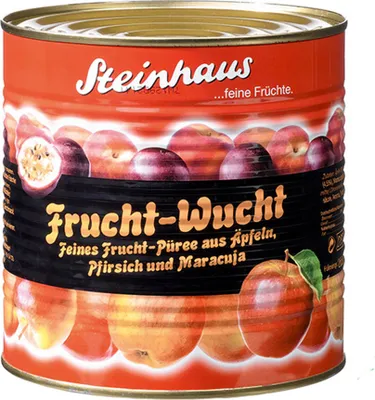 Produktbild von Steinhaus Frucht Wucht Pfirsich Maracuja Apfel Püree 2650 ml