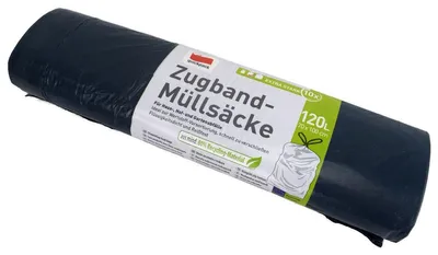 Produktbild von QUICKPACK Müllsäcke 120L 10er mit Zugband 70x100cm