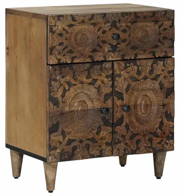 Obrázok produktu pre Skriňa na posteľ Hnedá 50 x 33 x 60 cm Masívne mango drevo