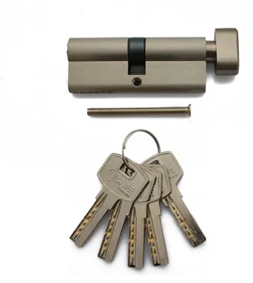 Immagine prodotto di Cilindro di sicurezza per pomolo B-SAFE con 5 chiavi Serratura per pomolo unilaterale con protezione antitrapano 80 mm (40/40)