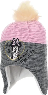 Produktbild von Minnie Mouse Baby Mädchen Winter-Mütze Bommelmütze     , Farbe:Grau, Größe:48