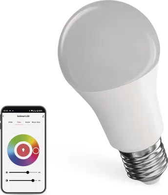 Produktbild von EMOS Chytrá LED žárovka GoSmart A60 / E27 / 11 W (75 W) / 1 050 lm / RGB / stmívatelná / Zigbee, ZQZ515R
