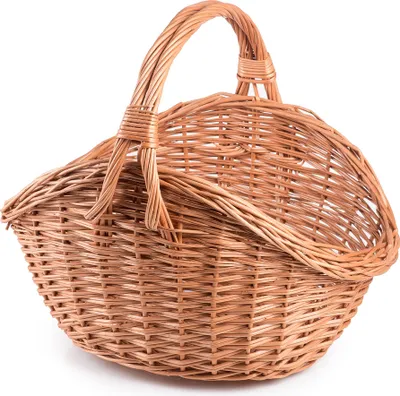 Produktbild von JIPRO® Einkaufskorb aus Weide Mama II. - Weidenkorb - B 60 x T 45 x H 28/43(cm)