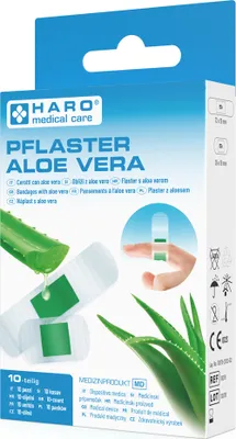 Produktbild von HARO Pflaster-Strips "Aloe Vera" transparent 10er Pack