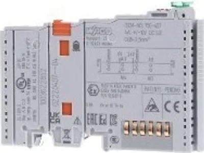 Produktbild von Wago 750-457, 4 Kanäle, 0,5 kV, Eingang, 40 V, 12 Bit, 10 ms