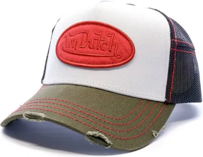 Produktbild von Von Dutch Originals Trucker Cap - SUMMER Baseball Mesh khaki/red