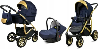 Obrázek produktu pro BabyLux® Gold Lux | Kocárek 3v1 Set | Schell | Kombinovaný kocárek | Set kocárku | Buggy +