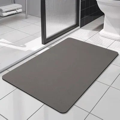 Obrázek produktu pro Protiskouzavá rohož do koupelny, superabsorpční, rychleschnoucí, 60x120 cm, tmavě béžová
