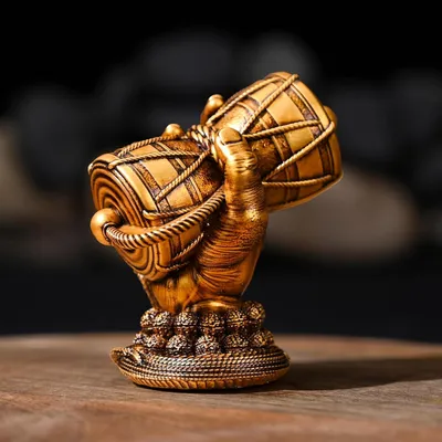 Shiva Damru Figur antik 6,6x6,8x7,5 cm