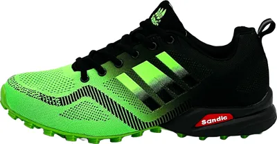 Produktbild von Nowalnd Herren Damen Sneaker Sportschuhe Laufschuhe Turnschuhe Runners,Schwarz/Apfelgrün,46