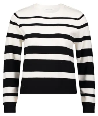Produktbild von Betty & Co Damen Strickpullover Rundhals Langarm gestreift figurumspielend