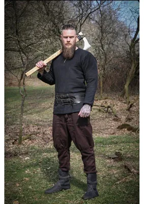 Image de Tunique viking noire "Ivar" XL