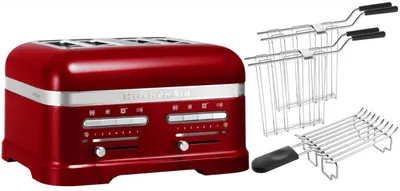 Produktbild von KitchenAid Set 2, 4-Scheiben Toaster Artisan 5KMT4205 Liebesapfelrot