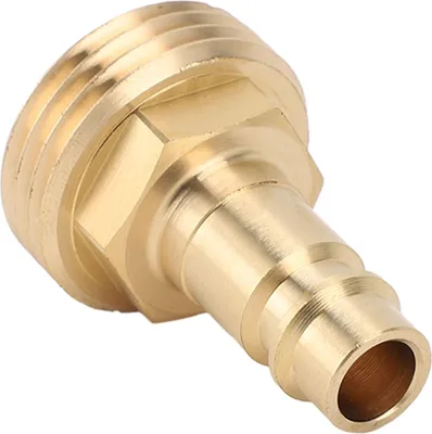 Produktbild von Schnellverbinder-Schlauchadapter aus verschleißfestem Messing PF247007 für 3/4-Zoll-RV-Sprühanschluss, Auslass und Weg