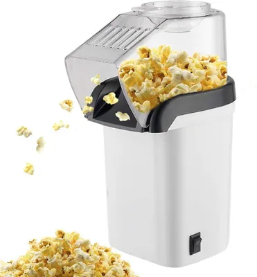 Produktbild von Heißluft-Popcornmaschine, Haushalt, schnelles Popcorn in 2 Minuten, fettfrei, inkl. Mais-Dosierlöffel, kompaktes Design,