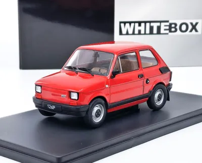Produktbild von Whitebox 124249 Fiat 126p 1985 rot 1:24
