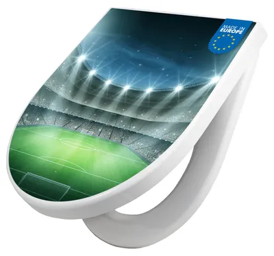 Produktbild von WC Sitz mit Absenkautomatik D Form Motiv Arena [TDW3 10875]