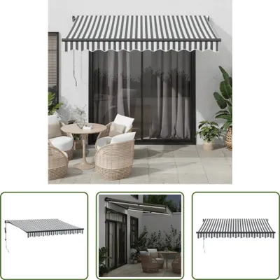 Immagine prodotto di Tenda da sole automatica The Living Store con LED, antracite e bianco, 300x250 cm