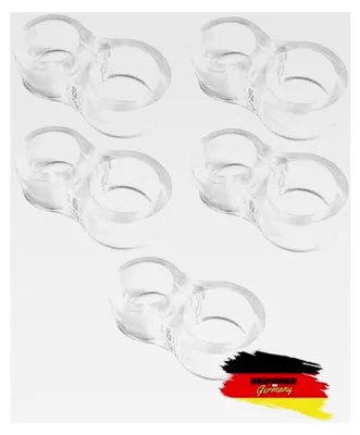 Produktbild von Türstopper für Türklinken, Set mit 5, 10 oder 20 Stück, transparenter Türklinkenpuffer