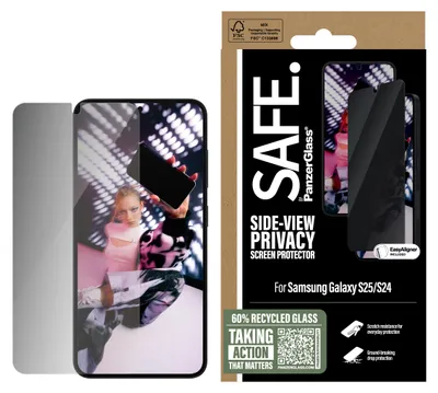 Image de Verre Privacy Safe By Panzerglass Ultra-Wide Fit For Samsung Galaxy S25