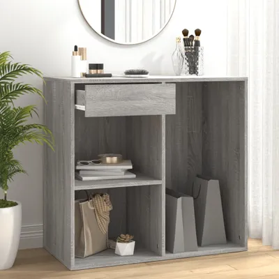 Produktbild von The Living Store Kosmetikschrank Grau Sonoma 80x40x75 cm Holzwerkstoff