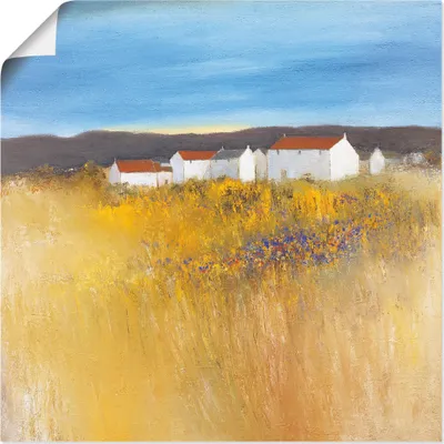 Produktbild von ARTland Poster Sommerfeld Größe: 30x30 cm