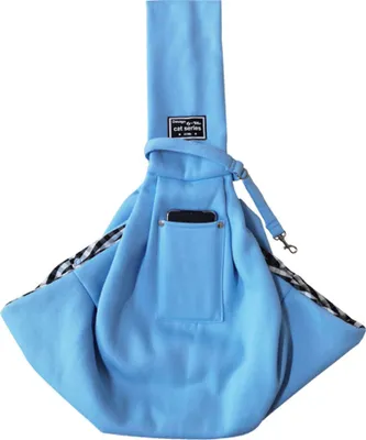 Produktbild von 360Home Haustier Tragetasche Ausflug Umhängetasche Schultertasche Baumwolle Blau