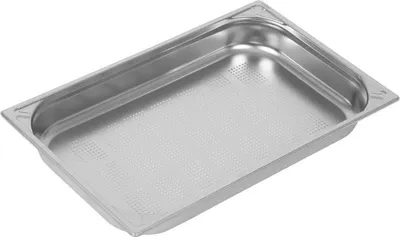 Immagine prodotto di Contenitore GN resistente e perforato Vogue 1/1 in acciaio inox da 65 mm