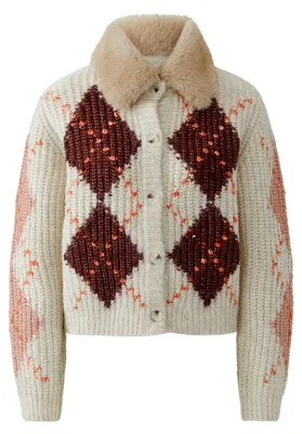 Produktbild von Oui Damen Jacke Modell 'lt' in Steinrot, Größe 38