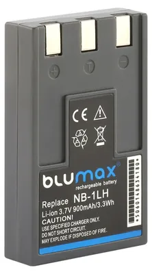 Produktbild von Blumax Akku passend für Canon NB-1LH IXUS 500 430 400 330 V3 V2 900 mAh (3,6V)