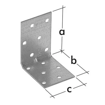 Immagine prodotto di Angolo di montaggio con guida KMP9, 80x80x80 lamiera zincata