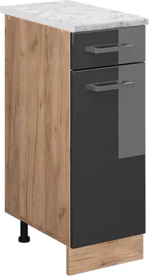 Immagine prodotto di Mobiletto base per cucina Vicco R-Line Antracite lucido 30 cm PL Marmo, Model 46479
