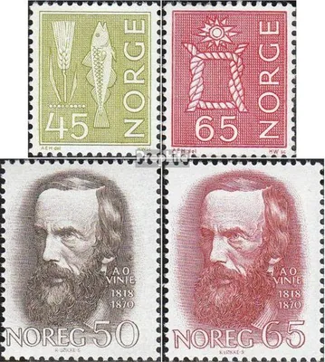 Produktbild von Briefmarken Norwegen 1968 Mi 566-567,568-569 (kompl.Ausg.) postfrisch Landestypische Motive