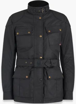 Produktbild von Belstaff Trialmaster Pro Damen Motorrad Wachsjacke Farbe: Schwarz, Grösse: 36