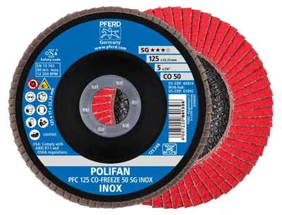 Obrázok produktu pre PFERD 67712550, 12,5 cm, 2,22 cm, 12200 ot/min, 50 g, 10 kusov