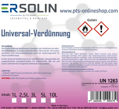 Produktbild von Universal-Verdünnung Waschverdünnung Reinigungverdünnung 3L