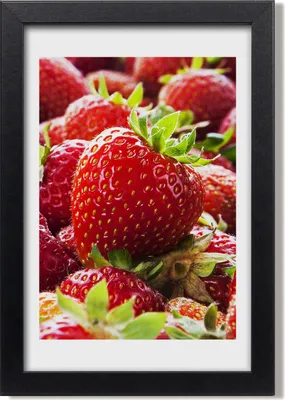Produktbild von Bild 20x30 MDF-Rahmen, Wandkunst Erdbeeren