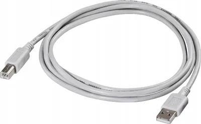 Produktbild von Hama USB Connection Cable A-Plug - B-Plug, grey, 1.8 m, 1,8 m, USB A, USB B, Grau