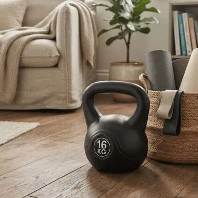 Zdjęcie produktu dla Kettlebell Kettle odważnik obciążenie do ćwiczeń 16 kg FUNFIT GYM&FITNESS