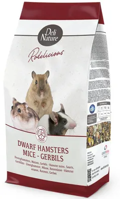 Productafbeelding van Deli Nature Rodelicious dwerghamsters/muizen/gerbils 750gr